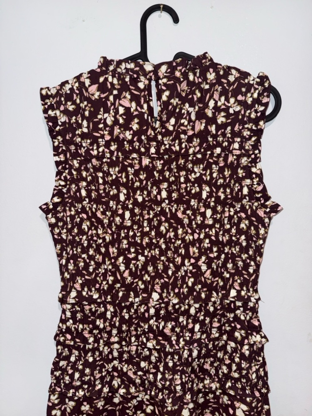 Madewell Sleeveless Brown Floral Midi Dress - Picture 9 of 15